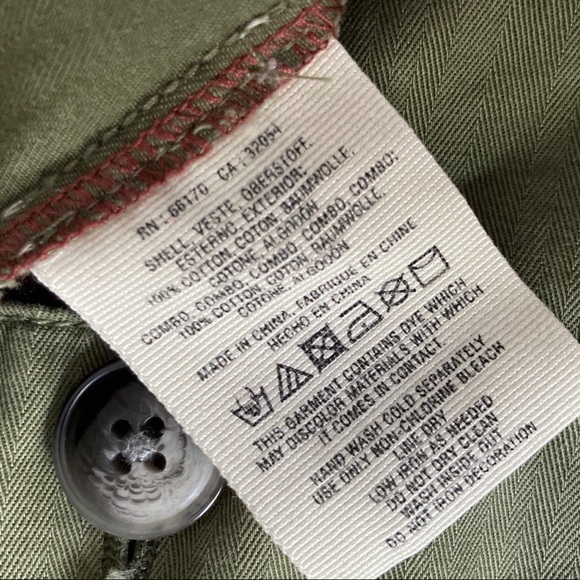 Anthropologie Green Embroidered Utility Jacket, XS - Picture 8 of 9